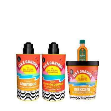 Imagem de Kit Lola Ela é Carioca Sh 500ml + Masc 450ml + Cpp 4ABC 480ml + Pinga!