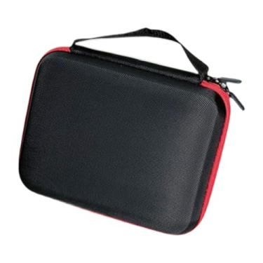 Imagem de Luwecf Estojo profissional para armazenamento de ioiô, proteja os acessórios do ioiô com alça de mão e estojo com zíper, bolsa de transporte com 6 furos de, Vermelho