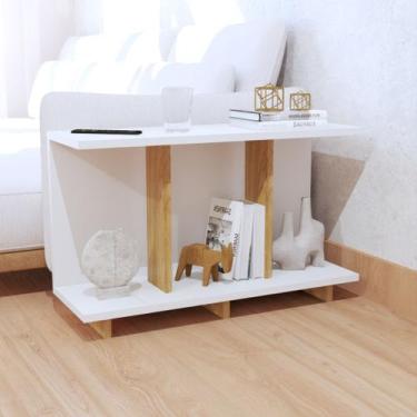 Imagem de Mesa de Canto Lateral Apoio Sofá Minimalista - Bihouse Móveis