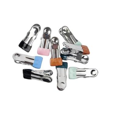 Imagem de IEUDNS 10 peças de prendedores de roupa de aço inoxidável prendedores de roupa práticos e fáceis de apertar de para fotos toalhas seladoras de alimentos