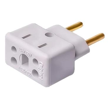Imagem de Adaptador Tomada 10A - Adaptador Universal De Toamada - adaptador 20A para 10A - Tomada Americana, Tomada Europa, Tomada 3 Pinos, T