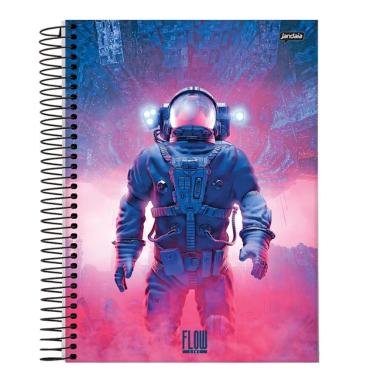 Imagem de Caderno Espiral Capa Dura Universitário A4 20 Matérias 320 Folhas Flow Jandaia Estampa 2