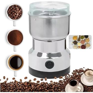 Imagem de Moedor de Café Elétrico Potente 200w. Prático Moe Grãos, Sementes, Temperos e Ervas. Triturador e Inox 110V