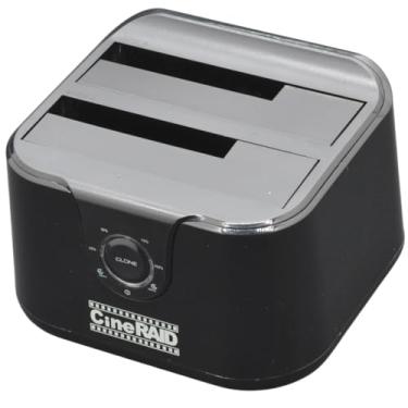Imagem de CineRAID CR-H232 (Dual Bay USB 3.0 Disco Rígido SuperSpeed Duplicador/Dock) 10 TB + Capacidade, Clone Offline, Suporte para Windows/Mac/Linux