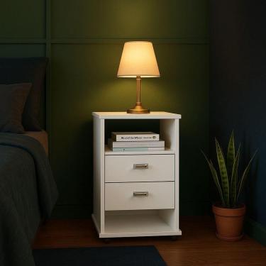 Imagem de Mesa De Cabeceira Mdf Quarto Escritório Multiuso Decoração