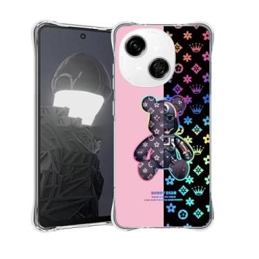 Imagem de jioeuinly Capa para celular Tecno Spark Go 2025 compatível com Tecno Spark Go 1 / GO 1S / Pop 9 4G [proteção espessa de silicone macio][luz refletora colorida] IMDF-JXX