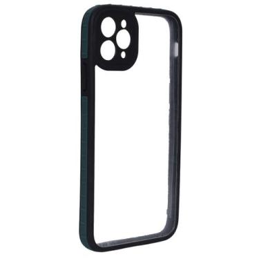 Imagem de Capa Capinha Borda Transparente Compatível Iphone 11 Pro Max - Tesla S