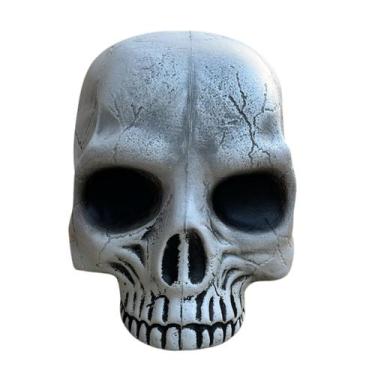 Imagem de Crânio 16cm Esqueleto Enfeite Halloween Decoração - Sm decora