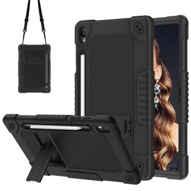 Imagem de Capa para tablet Samsung Galaxy Tab S10 FE / S9 / S9 FE 5G, capa protetora à prova de choque para crianças, suporte integrado com alça de ombro para tablet Samsung Galaxy Tab S10 FE/S9/S9 FE