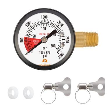 Imagem de Medidor de pressão para regulador de barril de cerveja CO2 Roastove 2