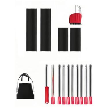 Imagem de Fenteer Colhedor de frutas ajustável com bolsa coletora, ferramenta manual de jardim, pegador de frutas, ferramenta de colheita integrada para peras, mangas e