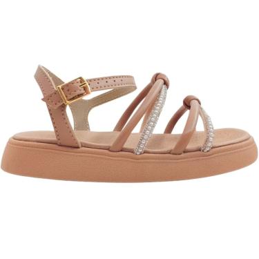 Imagem de Sandália Infantil Menina Papete Casual Dia a Dia Escola com Strass Conforto Molekinha 2358.106