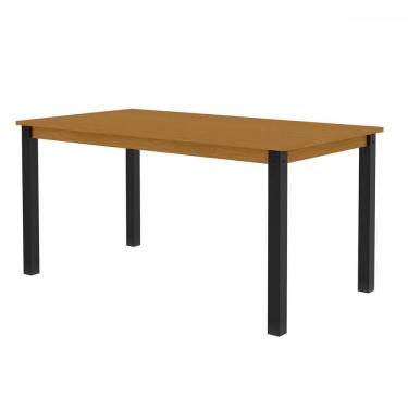 Imagem de Mesa de Madeira Monaco 160 Cm Preto/Natural - Art Panta