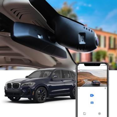 Imagem de FITCAMX 4K Dash Cam Adequada para Bmw X3 X3 M 2018-2024 M40I Sdrive Xdrive30I 30Eg01(Hd2-6153) Estilo Oem, Vídeo Uhd 2160P, Wi-Fi e Aplicativo Integrados, Gravação de Loop, Sensor G, Ligar e Usar, Car