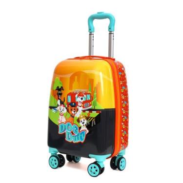 Imagem de Mala Infantil Escolar Patrulha Dog Duty ABS Rígido Rodinha 360 - CRUZE