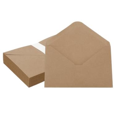 Imagem de PATIKIL Envelopes de convite de 15 x 10 cm, 50 unidades, envelopes para cartões comemorativos A6, envelopes com aba em V, capas de cartão para correspondência, casamento, aniversário, formatura