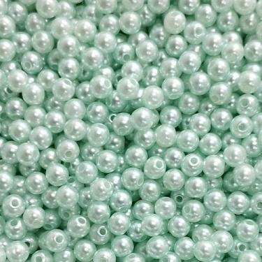 Imagem de PÉROLA DE ABS LISA Nº 05 20G PEROLA 5MM - LADEIRA BIJUTERIAS, VERDE ÁG