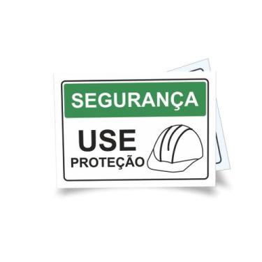 Imagem de Kit 3 Placas sinalização 15x21cm EM PVC PL(1057) - Tema: Obras Equipam