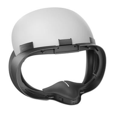 Imagem de GEEKVR Magnetic Modular Mask for Quest 3S – Snap-On PU & Fabric Pads, Fits Meta Elite Strap, Not Fit Quest 3