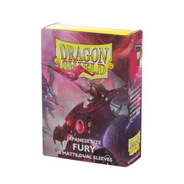 Imagem de Dragon Shield - Matte Dual - Japanese Size Card Sleeves | 60 CT - Smooth & Tough Premium TCG Sleeves - Compatible with Yu-Gi-Oh, Naruto, Cardfight & Vanguard | Fury