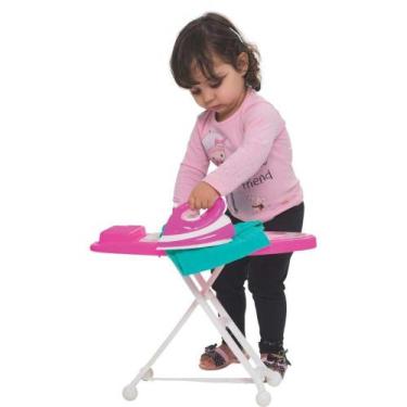 Imagem de Ferro de Passar Infantil com Tabua Rosa Com Som - Mercotoys