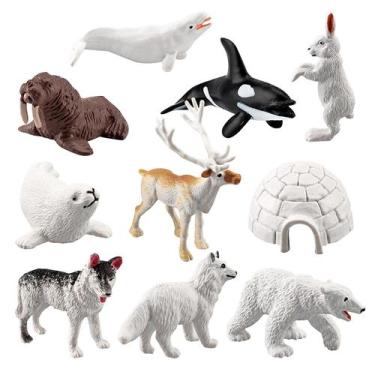 Imagem de 10pc mel texugos animais brinquedos estatuetas casa decorar pré-escola
