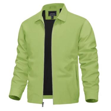 Imagem de Jaqueta TACVASEN Light para homens, leve, corta-vento, verde