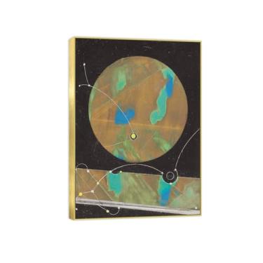 Imagem de Impressão em tela pintura famosa imagem de parede sem título 6 - Pôster moldura dourada para sala de estar banheiro decoração de casa 70 x 100 cm 27 x 39 pol