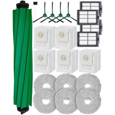 Imagem de Yivy 21 peças de reposição para aspirador de pó robô iRobot Roomba Plus 405/505, contém 2 escovas de rolo, 6 escovas laterais, 6 sacos de pó, 4 filtros HEPA, 8 esfregões, 1 escova de limpeza