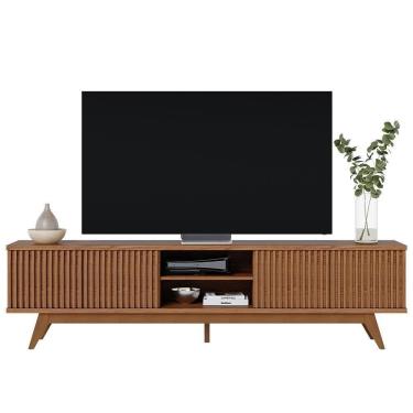 Imagem de Rack Bancada Fortaleza Freijó Para Tv Até 75 - Colibri Freijó