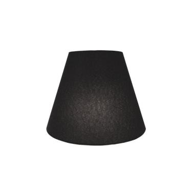 Imagem de Arandela Retro Cone Vivare Md-2001 Cúpula Em Tecido 25-26x13cm - Bivolt Preto 127-220v