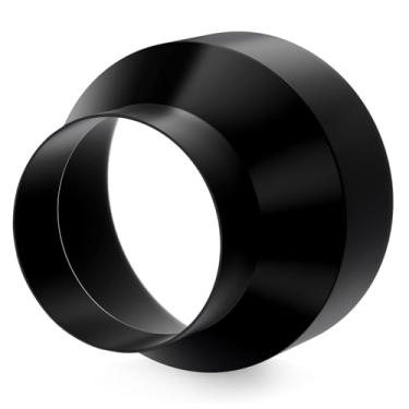 Imagem de Redutor de duto de 12 a 10 cm, aumentador de duto de aço galvanizado Hon&Guan redutor de duto de 5 a 4 para duto de 12 cm, ventilador de duto em linha, sistema de ventilação de barraca de cultivo