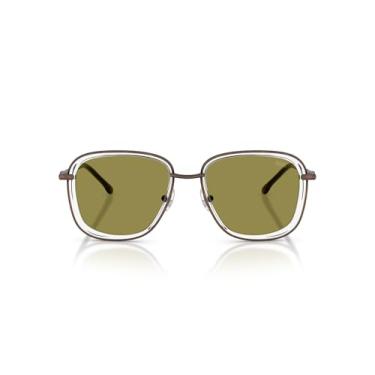 Imagem de Diesel Eyewear Óculos de sol quadrados DL1017, marrom, 52 mm