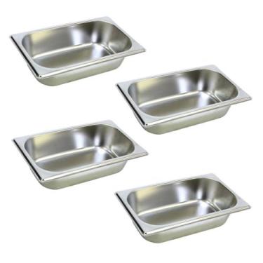 Imagem de 4 Cuba Gastronomica Inox 1/4x65 Gn Buffet Cozinha Restauran - JMA Inox