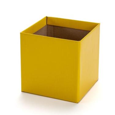 Imagem de Cachepot de Papel Papelão para Flores Quadrado Pote 15 G Pacote 10 uni