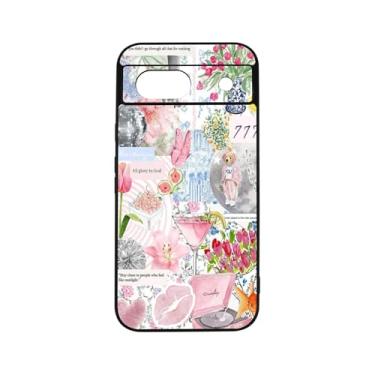 Imagem de qizjio Coquette Capa de telefone colagem à prova de choque bonita estética capa de telefone para Google Pixel 8A
