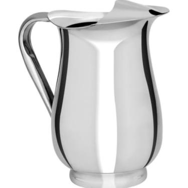 Imagem de Jarra Inox 1,5 Litro com Alça e Tampa Aparador de Gelo Suco Água Leite Aço