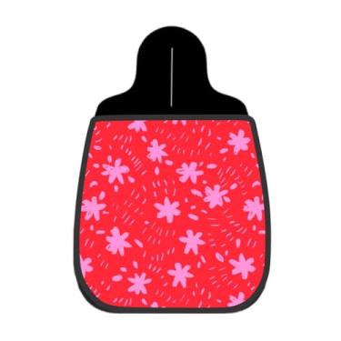 Imagem de Lixeira De Carro Organizador Lixinhocar Flores Rosa Pincelada Vermelho