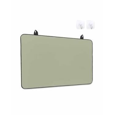 Imagem de Capas de fogão para fogão elétrico 61 x 53 cm, protetor de fogão de vidro resistente ao calor verde sálvia, verde puro, moderno, cor sólida, simples, minimalista, arte, cerâmica, fogão, bancada