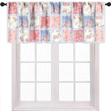 Imagem de Cortinas de saia floral boho, margarida vintage, flores silvestres, colorido, planta rústica, quinta, janela, cortina para quarto, sala de estar, cozinha, banheiro, 1 peça, 137 x 45 cm