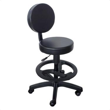 Imagem de Cadeira Mocho Giratória com Encosto Aro Regulagem de Altura