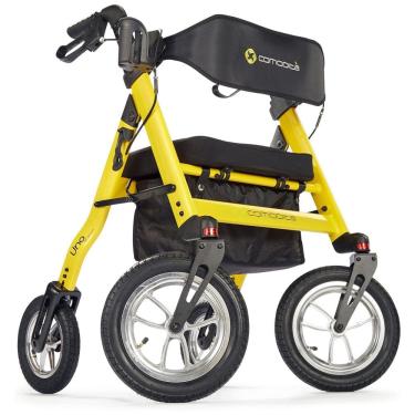 Imagem de Andador para Idosos e Adultos com Assento Ortopédico, até 136 Quilos, COMODITÀ, Vermelho