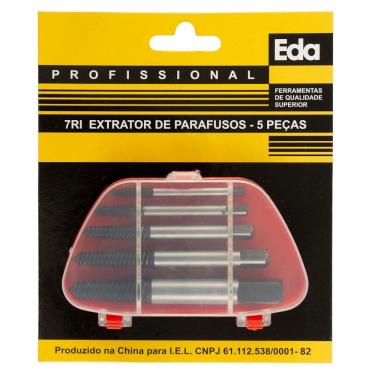 Imagem de Extrator de Parafusos 5 Peças UNID EDA 7RI