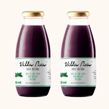 Imagem de Kit 2X: Suco De Uva Com Hortelã Sem Açúcar Villa Piva 300Ml