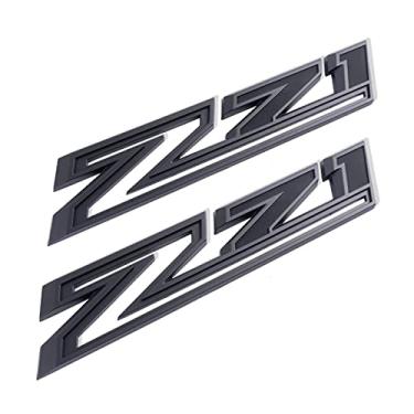 Imagem de 2019-2021 Nameplate OEM Z71 Emblem Badges for Silverado 2PCS (Matte Black)