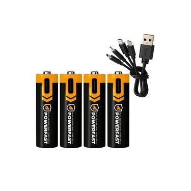 Imagem de Pilha Recarregável Turbo Powerfast AAA - Tipo C - Gshield
