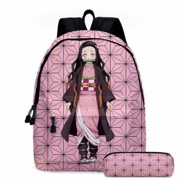 Imagem de Mochila Anime Kimetsu No Yaiba Kamado Nezuko para estudantes