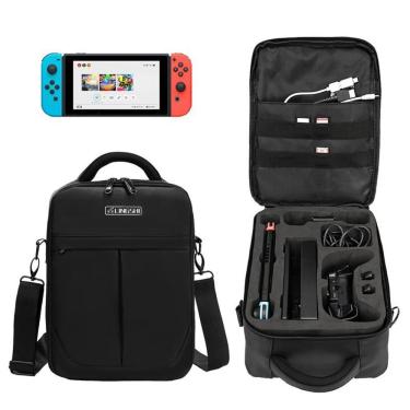 Imagem de Mochila Nintendo Switch, bolsa de ombro portátil impermeável