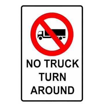 Imagem de Placa sem virar 30,5 x 20,3 cm (12 x 20.3 cm) - placas de garagem privadas com acabamento vintage, placas de metal para decoração de propriedades e estradas