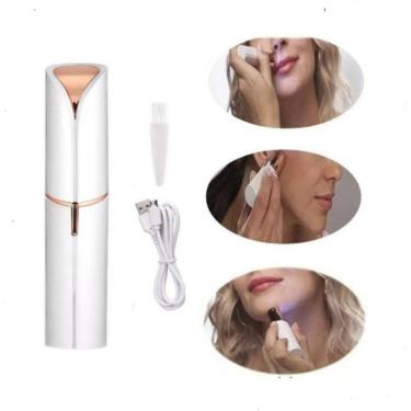 Imagem de Máquina de depilação facial USB recarregável portátil